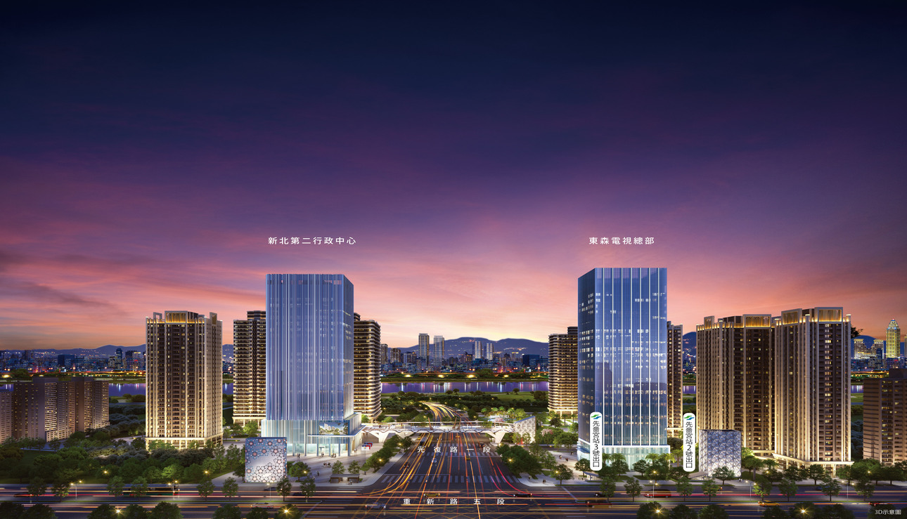 三重新市政核心佔地1萬7千多坪大街廓開發