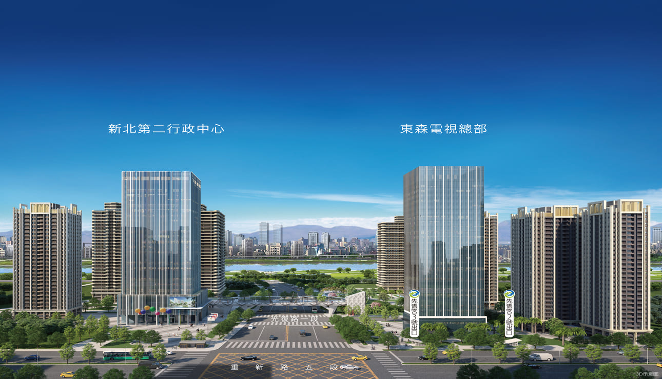 新北第二行政中心計畫將更好平衡區域發展，預計也將翻轉三重城市風貌