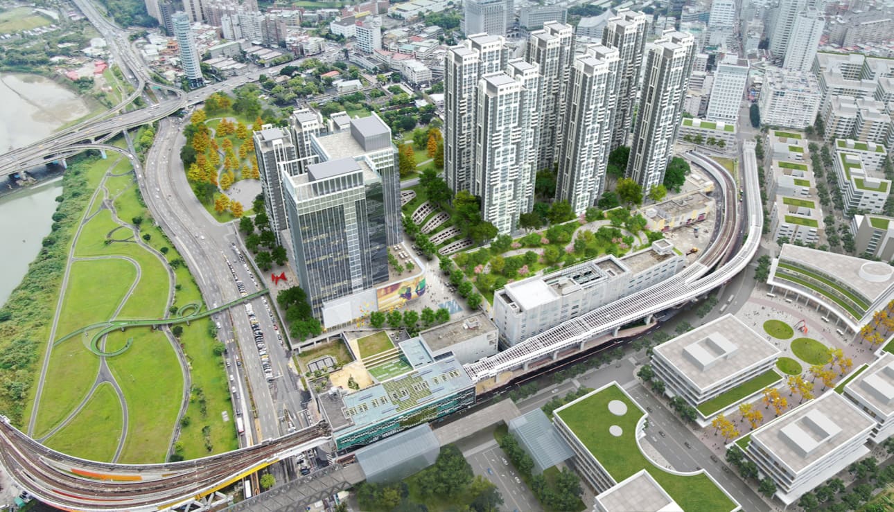 新北市願景新地標「M.Ark 新北捷鑽」是全台最大捷運場站開發案