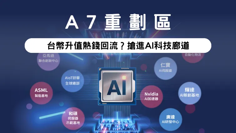 【A7重劃區】台幣升值熱錢回流？搶進AI科技廊道成置產贏家！